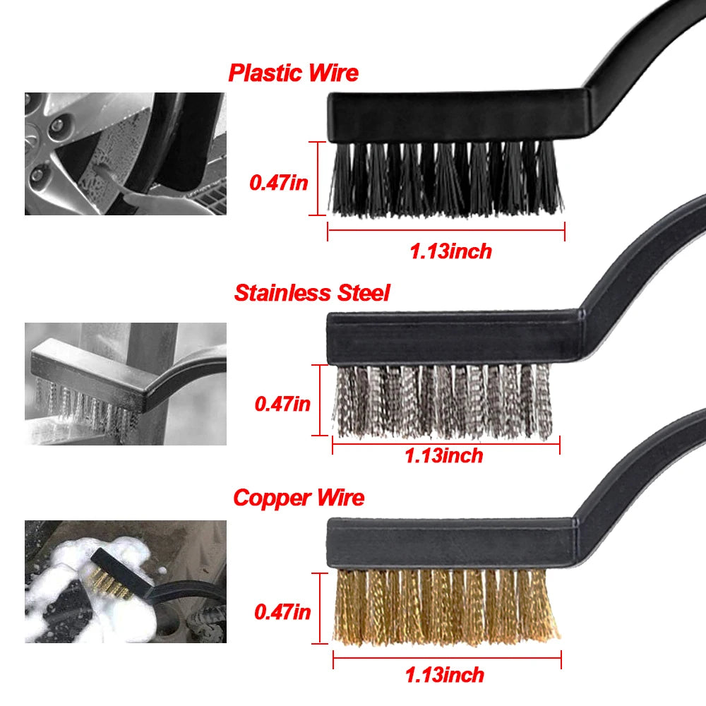 Kit de 15 brosses de détail pour voiture – Aérations et interstices