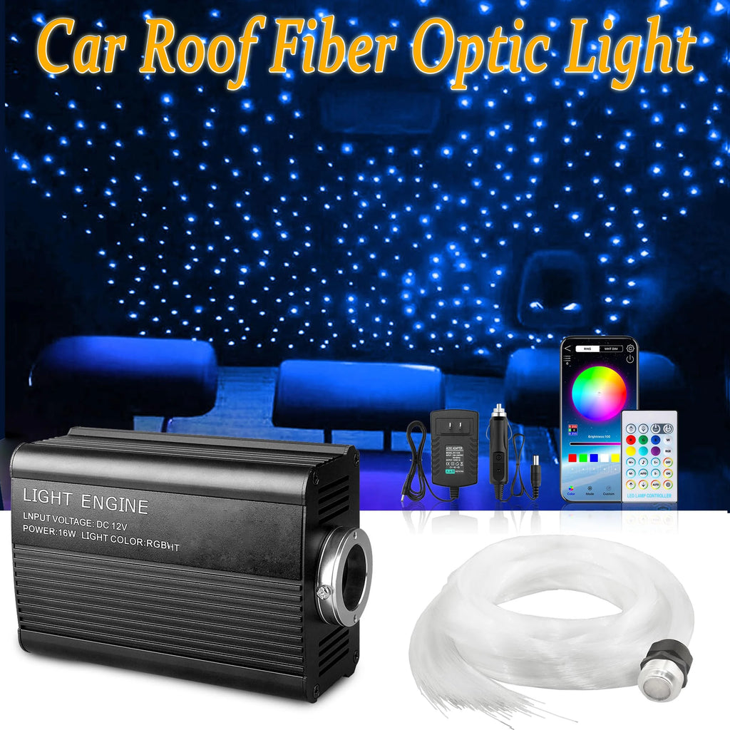 Kit Ciel Étoilé Fibre Optique pour Voiture – Éclairage RGB Bluetooth