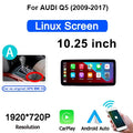Écran multimédia CarPlay & Android Auto sans fil pour Audi Q5 (2009–2016) – Tactile HD 10,25" à 13"