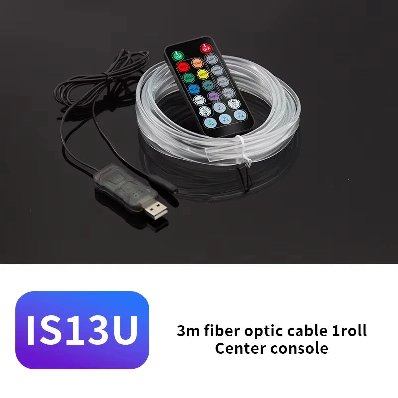 Bande LED d'ambiance pour intérieur de voiture – RVB, USB, application
