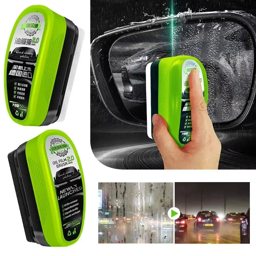 Nettoyant anti-film gras pour vitres de voiture – Protection effet cristal