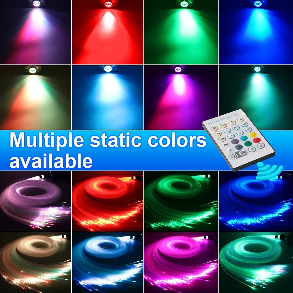 Kit Ciel Étoilé Fibre Optique pour Voiture – Éclairage RGB Bluetooth