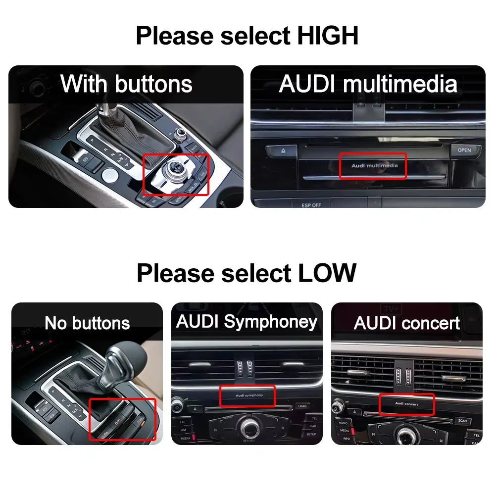 Autoradio Android CarPlay & Android Auto 12,3" pour Audi A4/A5 B8