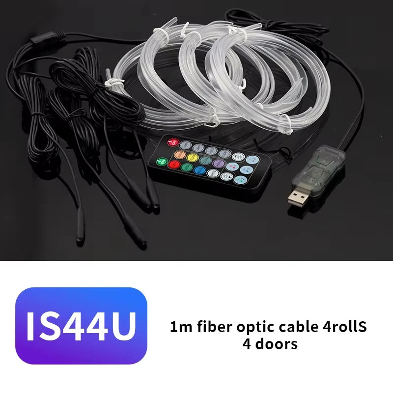 Bande LED d'ambiance pour intérieur de voiture – RVB, USB, application
